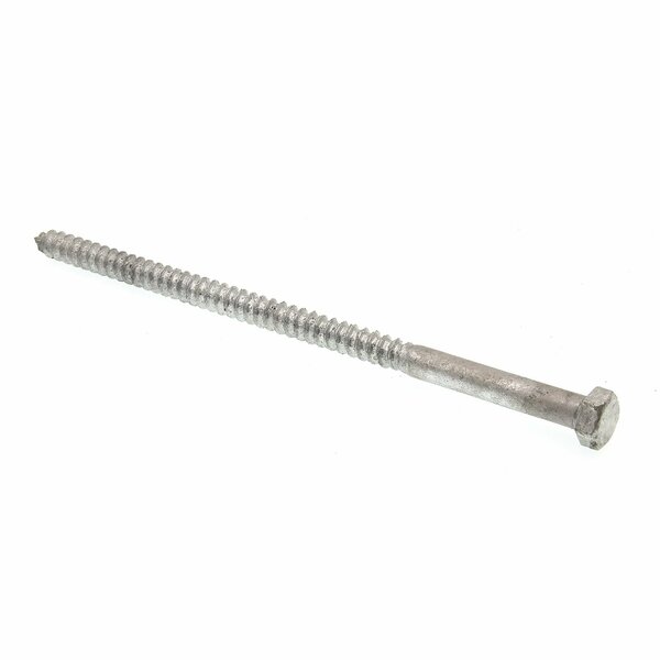 Prime-Line Hex Lag Screws, 3/8 in. X 8 in., A307 Grade A Hot Dip Galvanized Steel, 50PK 9056657